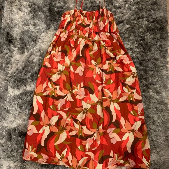 A New Day Dress Womens Large Red Floral Sleeveless SZ XXL - Picture 1 of 4